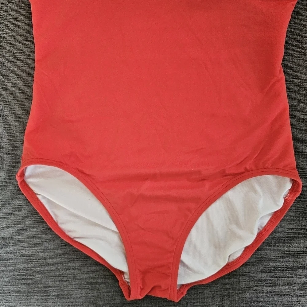 Michael Kors One Shoulder Convertible Gold Plate One Piece wimsuit Size 8